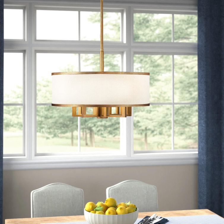 Beautiful Round Modern 3 Tier Grey Fabric Ceiling Designer Pendant Lamp Light Shade 
