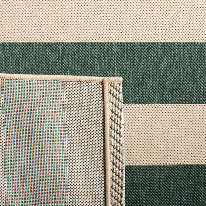 Sand & Stable Kempston Beige/Dark Green Indoor/Outdoor Rug & Reviews ...