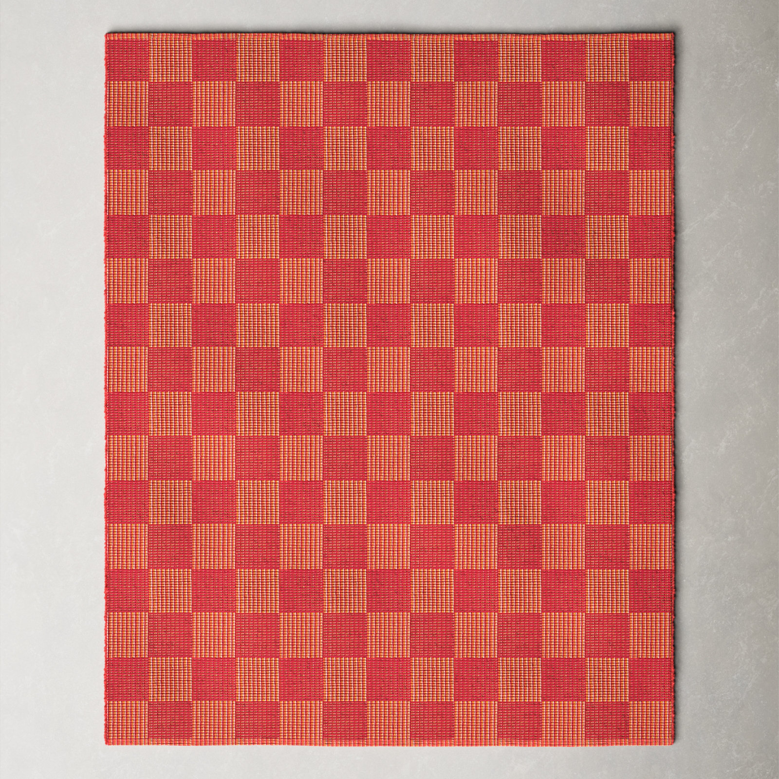 AllModern Della Flatweave Cotton Red/Rust Rug & Reviews | Wayfair