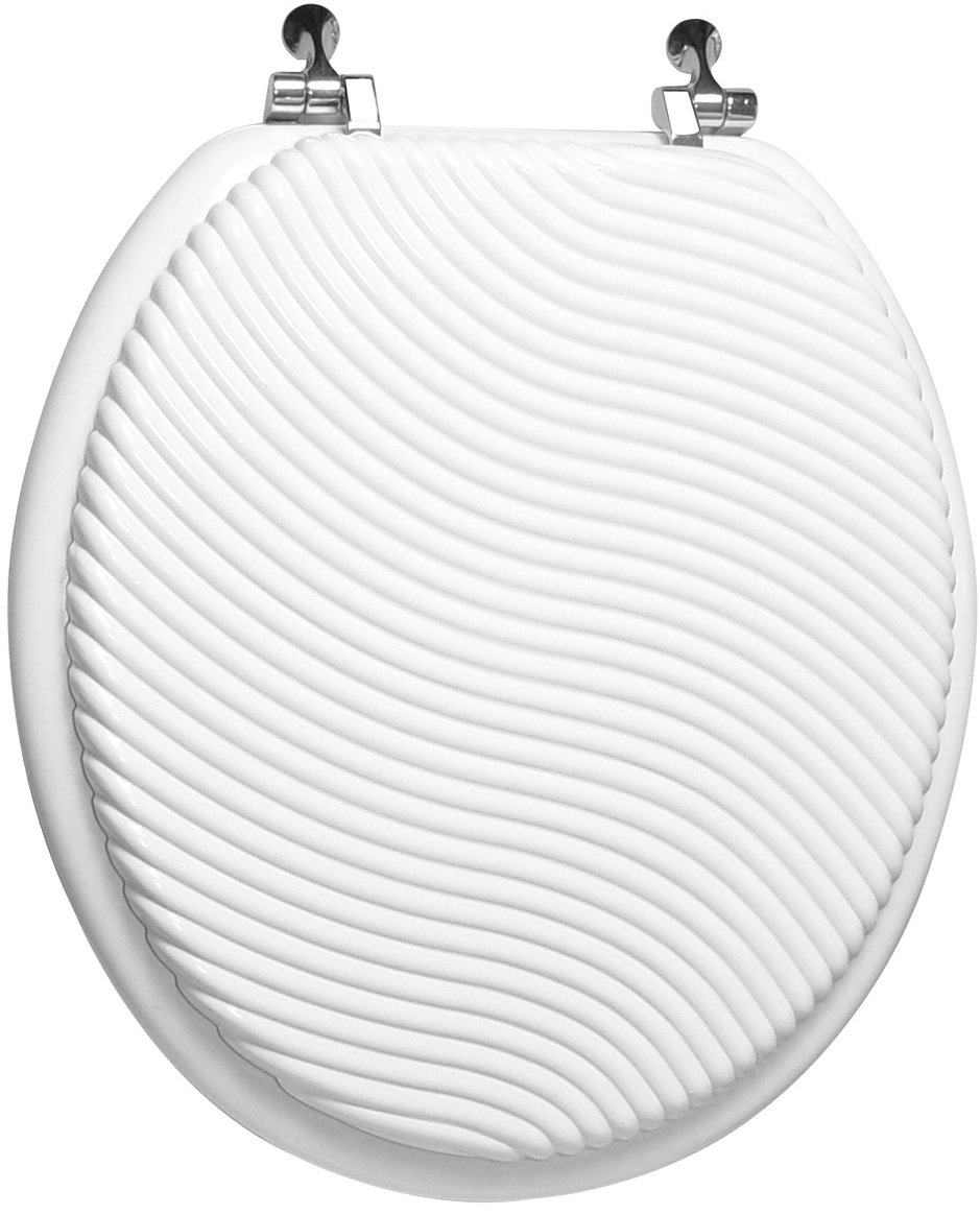 Trimmer Engraved Wood Round Toilet Seat & Reviews Wayfair