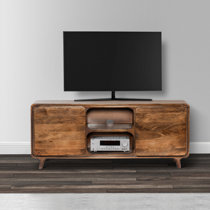 Danish Solid Mango Wood TV Cabinet 40x88x35cm Lowboard Sideboard TV Stand Unit 