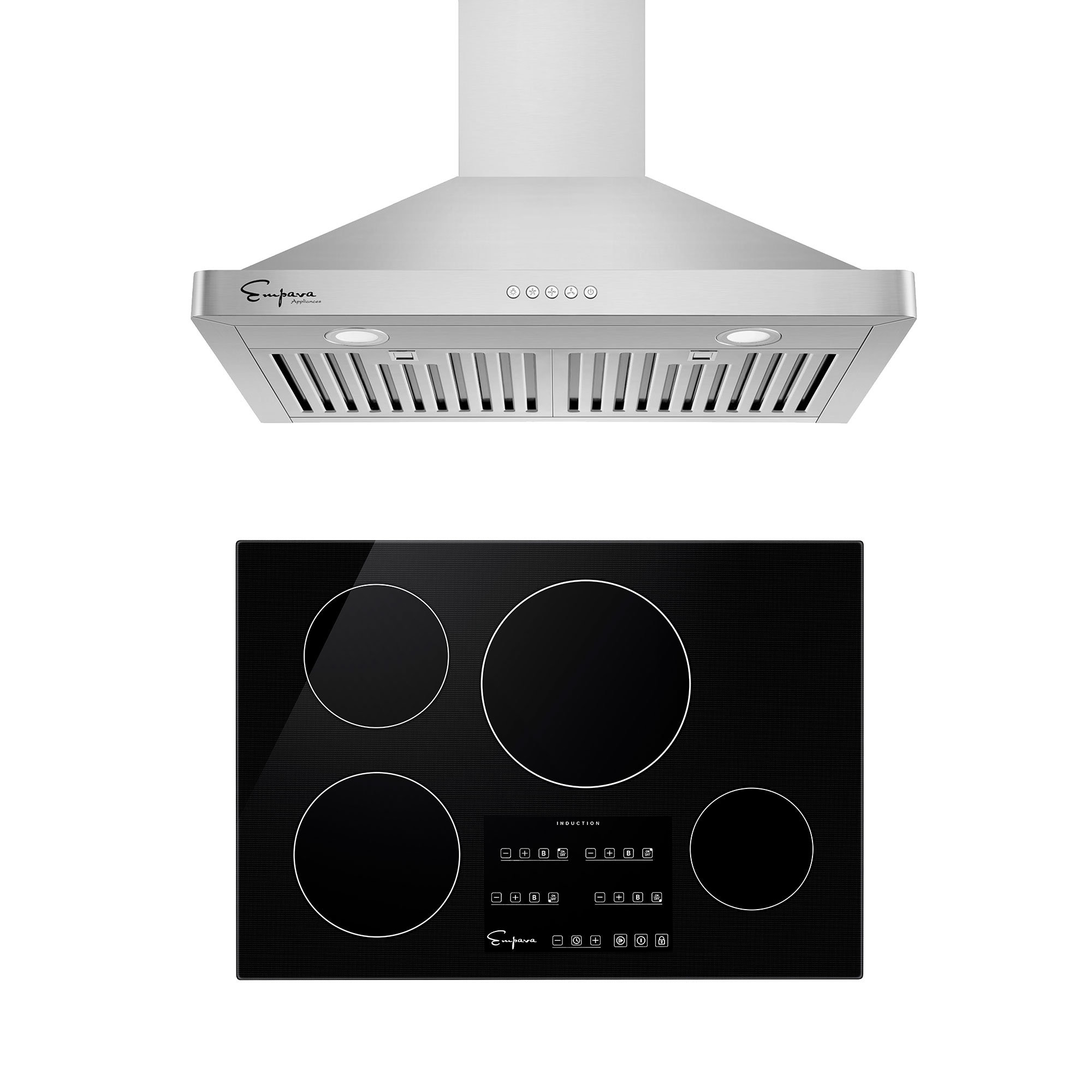 Empava 2 Piece Kitchen Appliance Package with 30'' Induction Cooktop