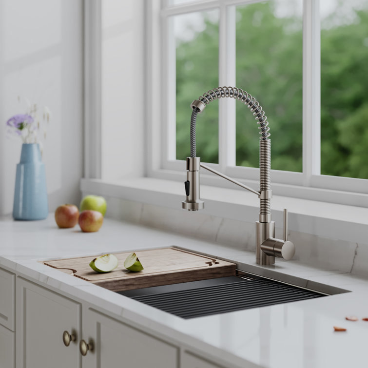 Kraus Bolden Pull Down Single Handle Kitchen Faucet with ...