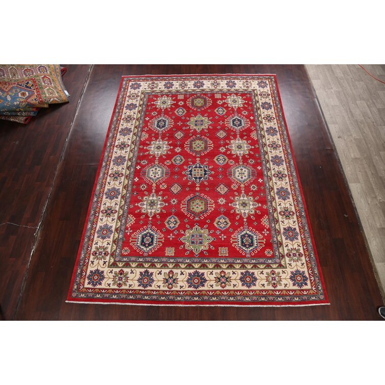 Wool Grey Rug 4' X 6' Persian Hand Knotted Kazak Oriental Room Size One of A Kind Carpet