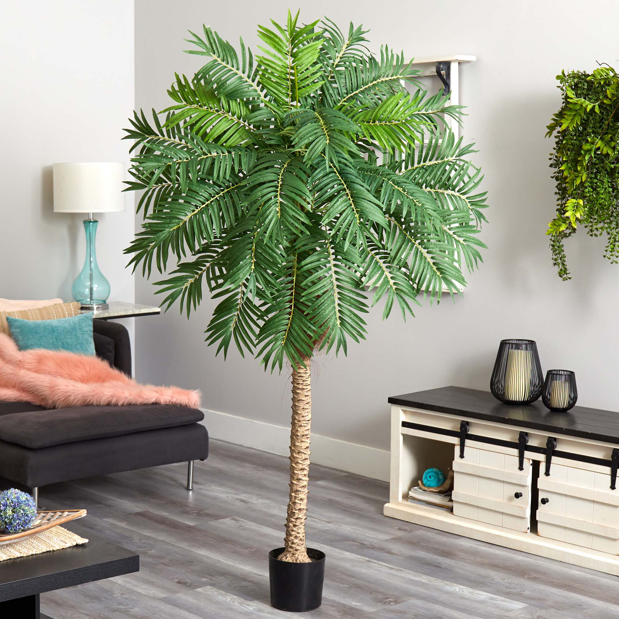 Bay Isle Home Faux Palm Tree in Planter & Reviews Wayfair