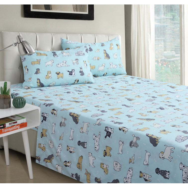 dog twin sheet set