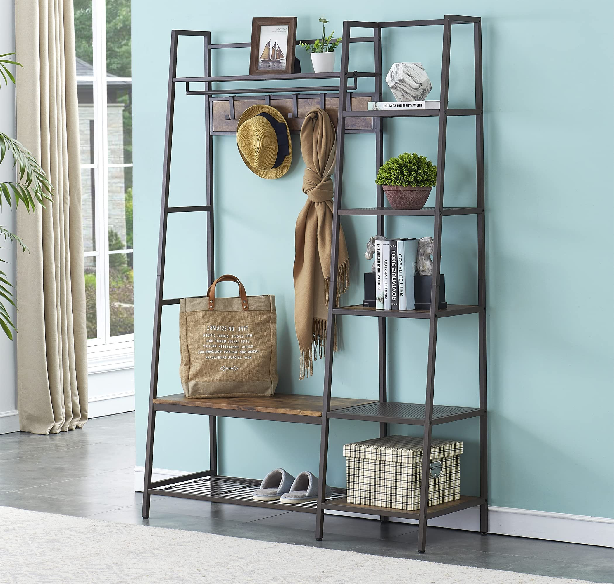 17 Stories Sherissa 49.2'' Wide Hall Tree Wayfair