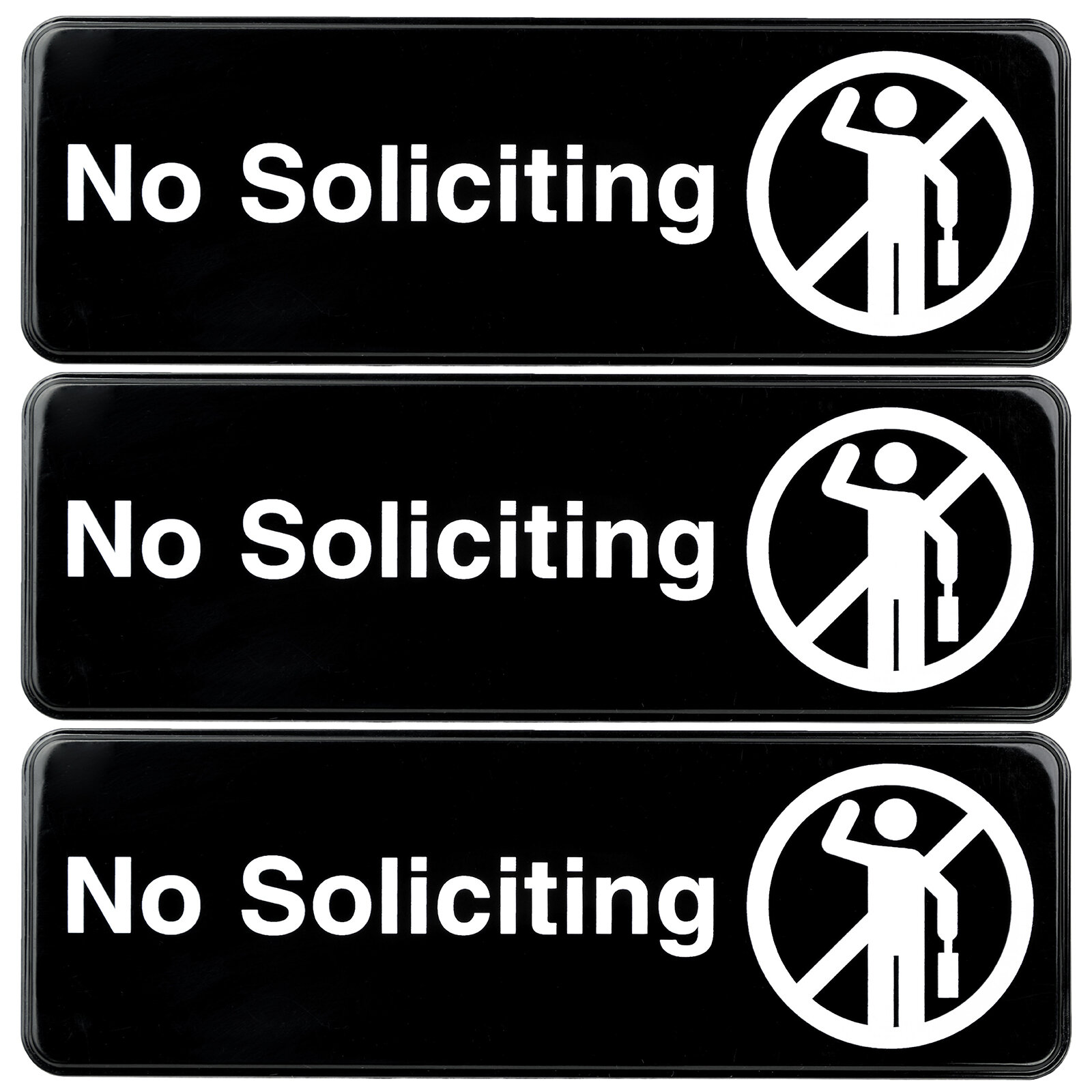 Stencil No Soliciting for Home Office Business Cabin Summer Cottage Lawn Swirl 