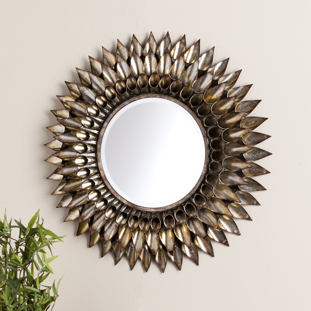 World Menagerie Sunburst Metal Wall Mirror & Reviews Wayfair