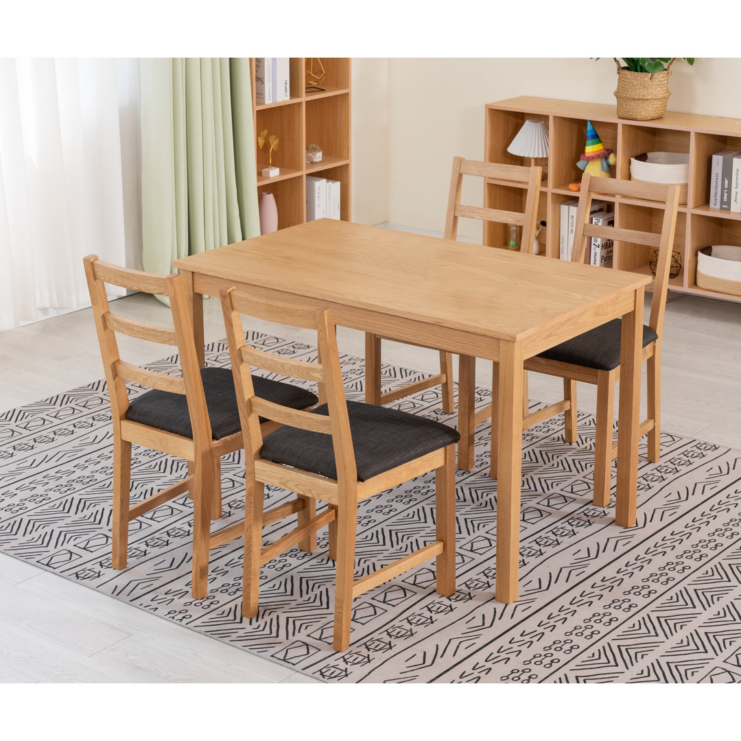 HALLOWOOD FURNITURE 4 - Person Dining Set brown