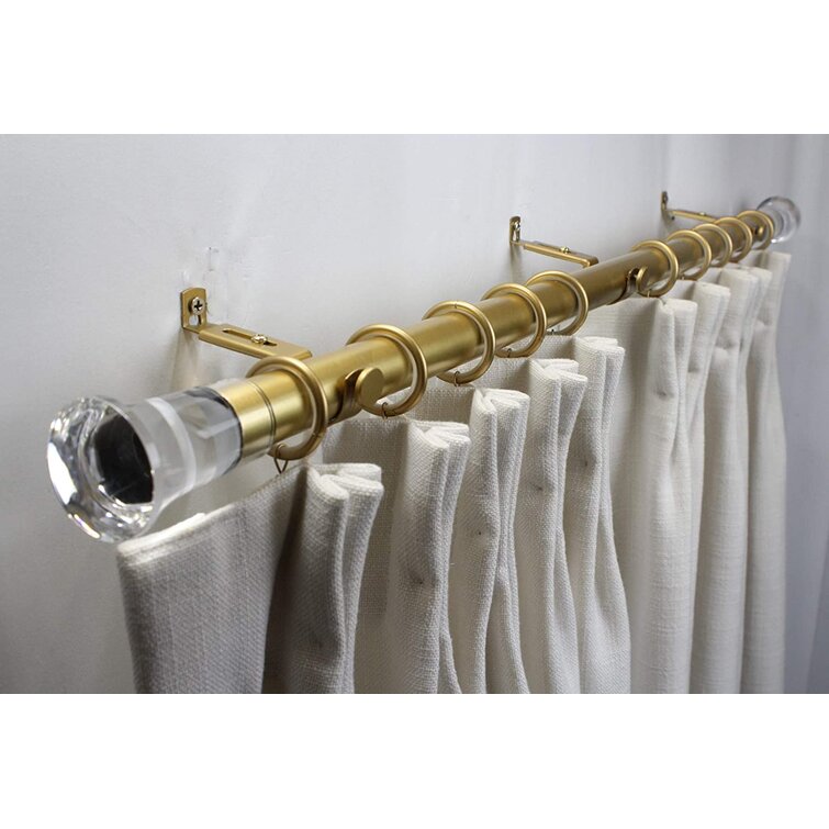 Trumpet Curtain Drapery Rod Two Sizes 