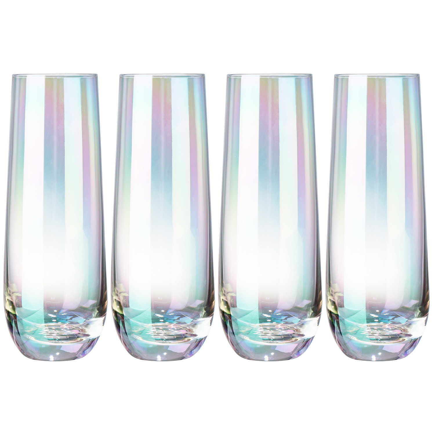 Mercer41 Iridescent 9 Oz. Glass Flute Wayfair