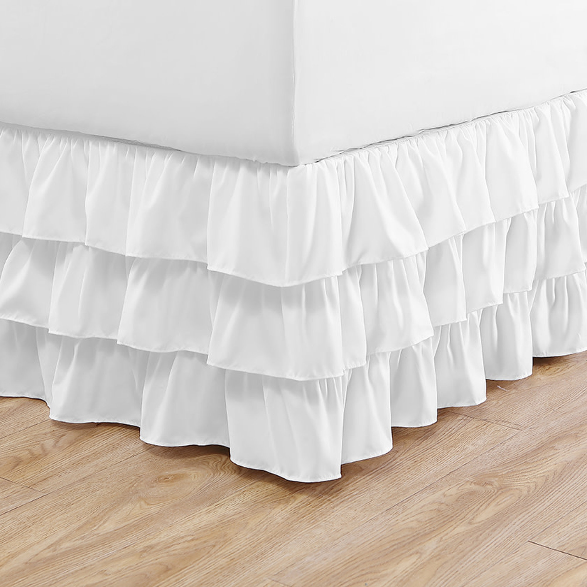 Betsey Johnson Solid White Ruffled Bed Skirt & Reviews Wayfair