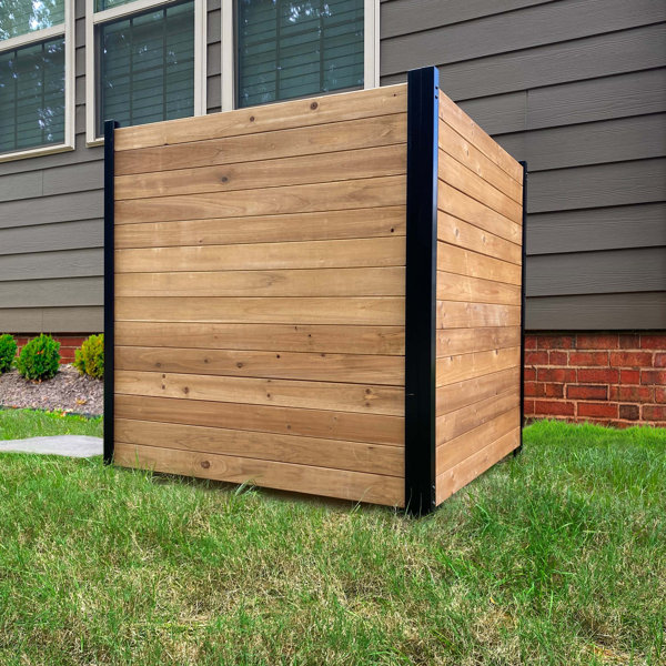 2 x 28cm high Horizontal Wooden Log Panels Garden Border Board Lawn Edging 