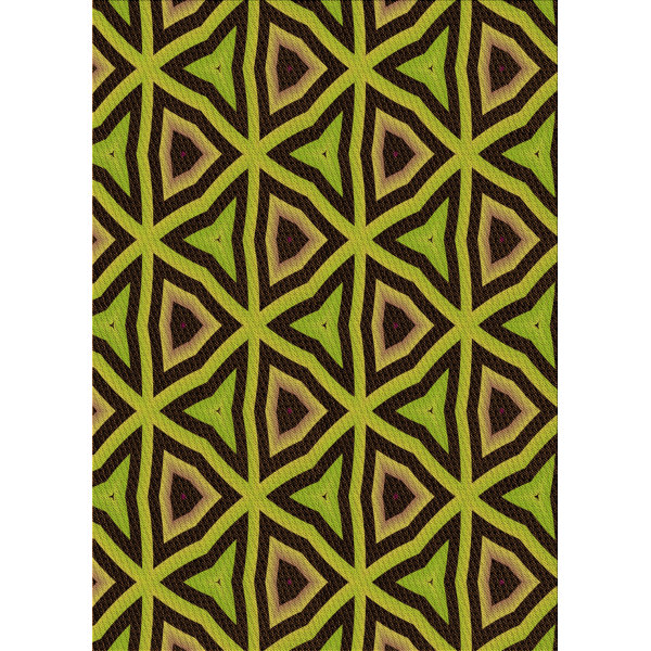 Bless international Wool Green/Orange Rug | Wayfair