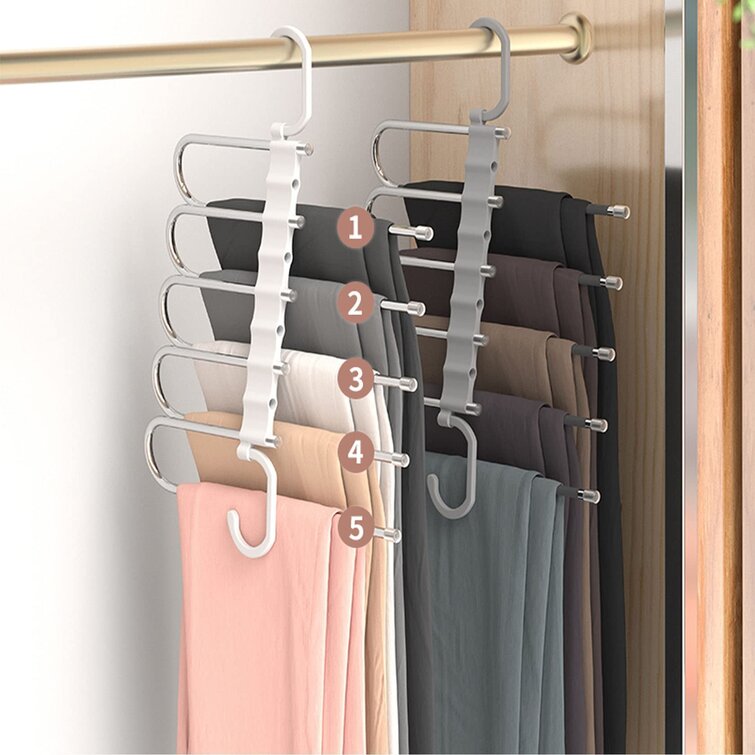 Multi Racks Hooks Wardrobe Closet Organizer Clothes Suit/Shirt/Pants Hanger Set 