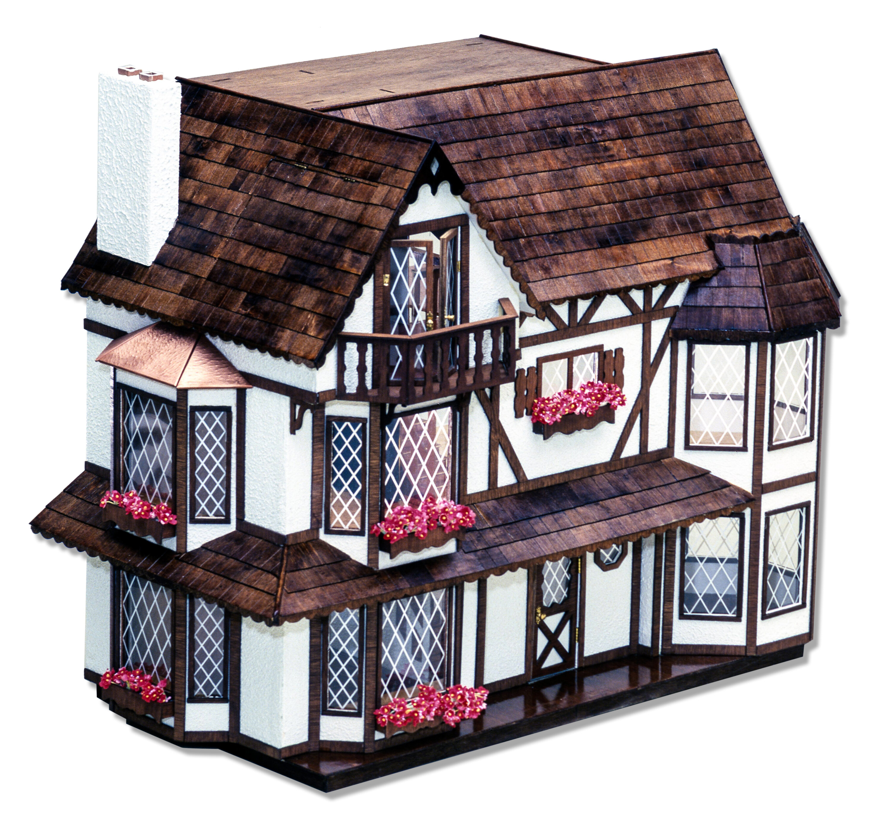Dolls House Large 4 Panel Cottage Door Interior Miniature Bare Wood 1:12 Scale
