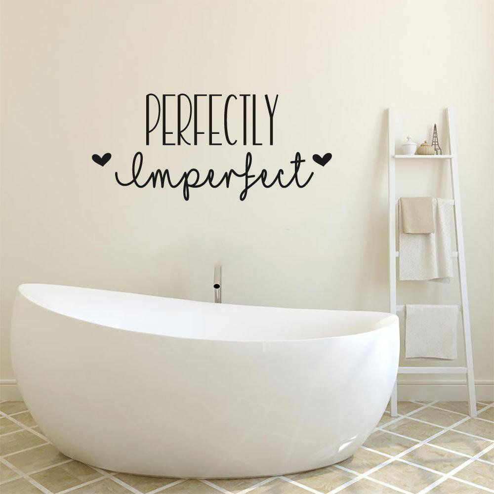 Latitude Run® Perfectly Imperfect Vinyl Wall Words Decal Sticker Home