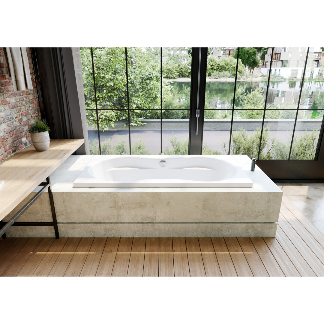Kaldewei Badewanne Mega Duo 180 223400013001 180 x 90 cm, weiss Perl-Effekt