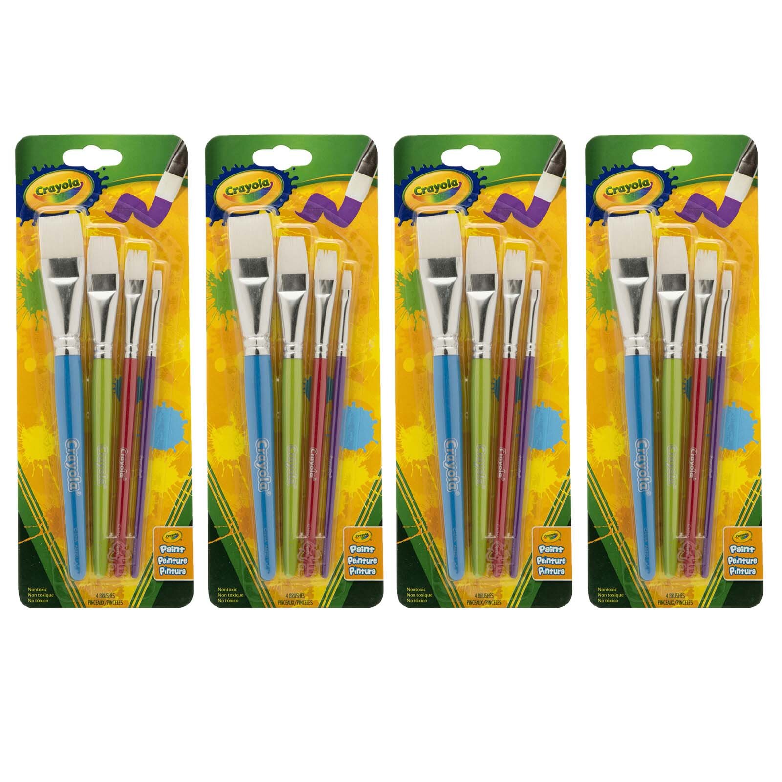 Crayola-Paint&Clay Five Multicoloured Paintbrushes High Quality Brushes Set Kids 