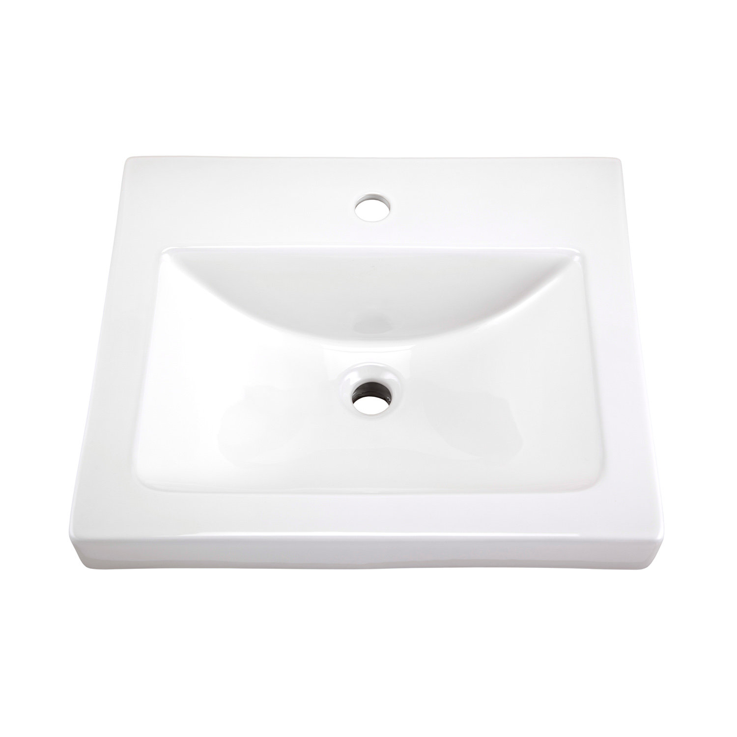 Gerber White Vitreous China Rectangular Dropin Bathroom Sink with