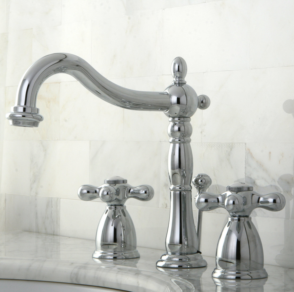 Kingston Brass Heritage Widespread Bathroom Faucet with Drain Assembly & Reviews - Wayfair Canada