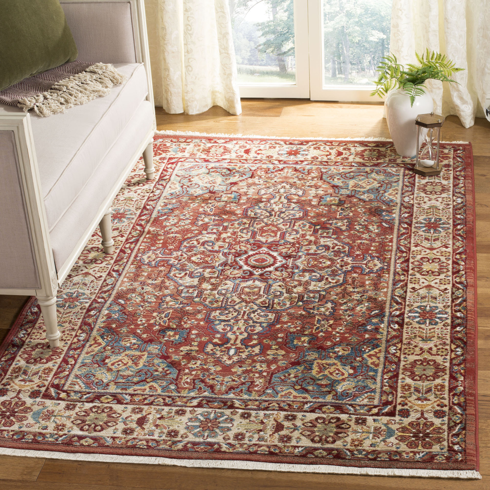 World Menagerie Kurtz Oriental Red Area Rug & Reviews Wayfair