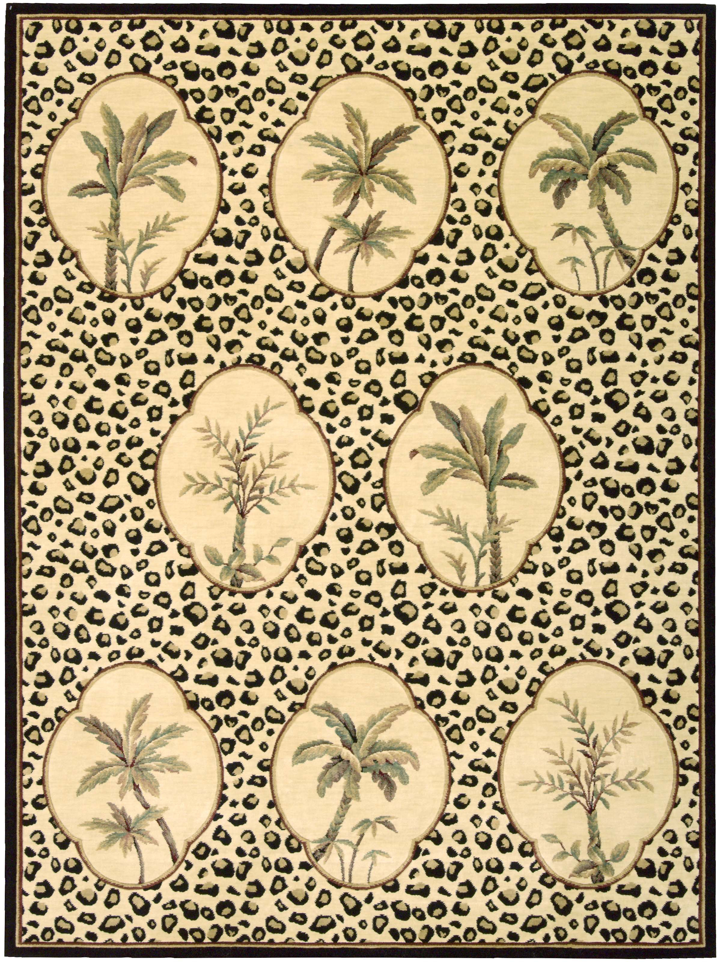 Bayou Breeze Cowgill Animal Print Cotton Area Rug in Beige Wayfair