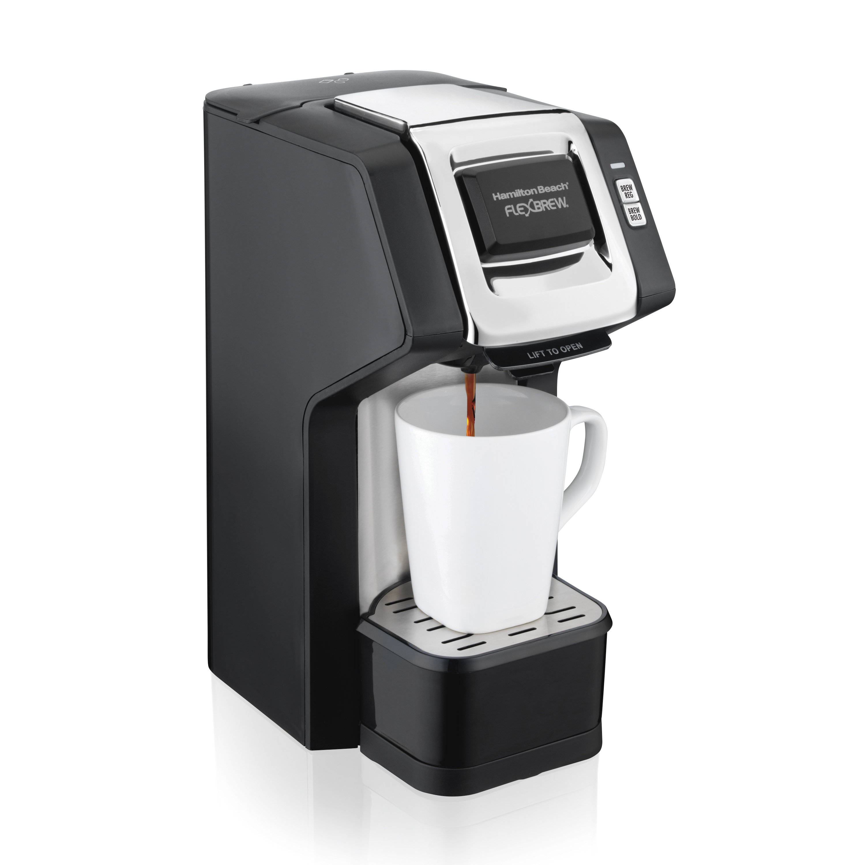 Hamilton Beach 1Cup FlexBrew® SingleServe Plus Coffee Maker & Reviews