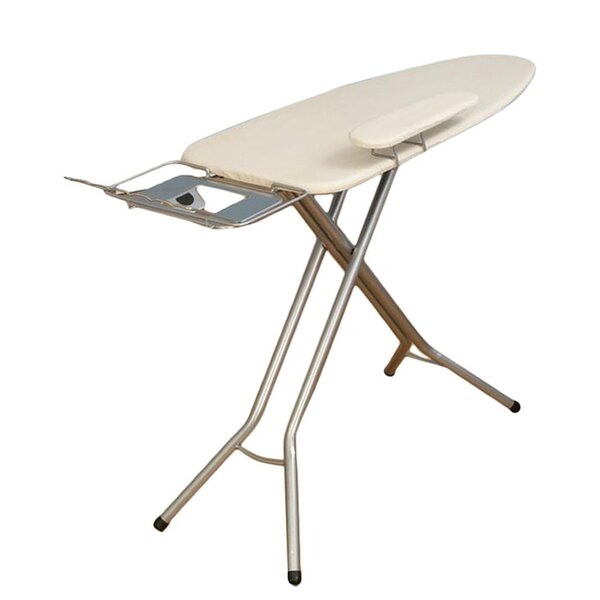 Ironing Board 4-Leg Design Fold Out Type in Blue Finish with Removable Iron Rest 