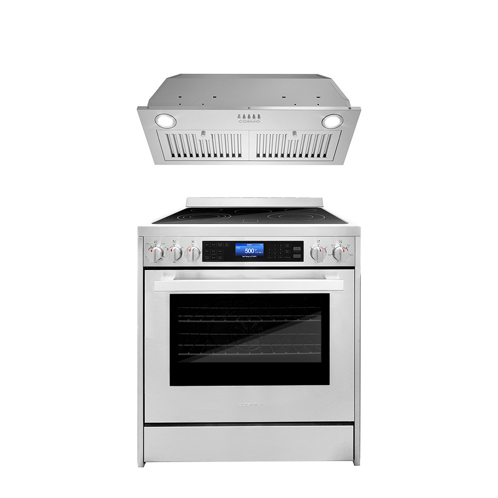 Cosmo 2 Piece Kitchen Package with 30" Freestanding Electric Range & 30