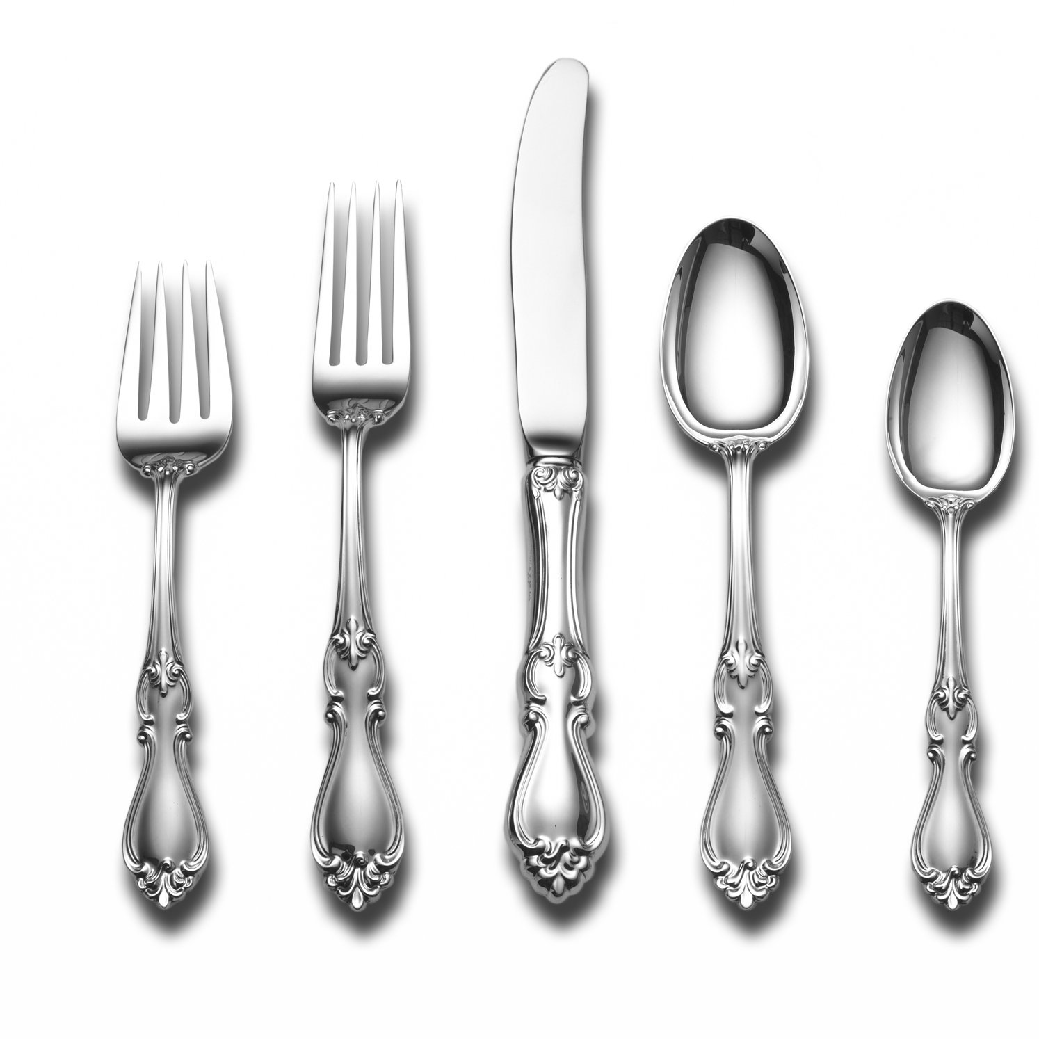 Towle Silversmiths Sterling Silver Queen Elizabeth Flatware Set