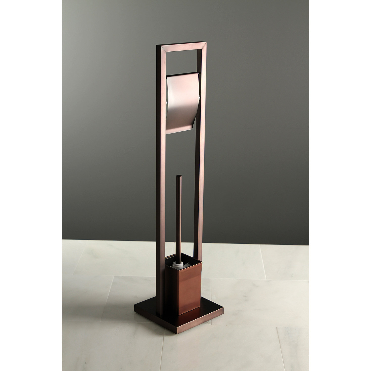 Kingston Brass Edenscape Free Standing Toilet Paper Holder with Toilet