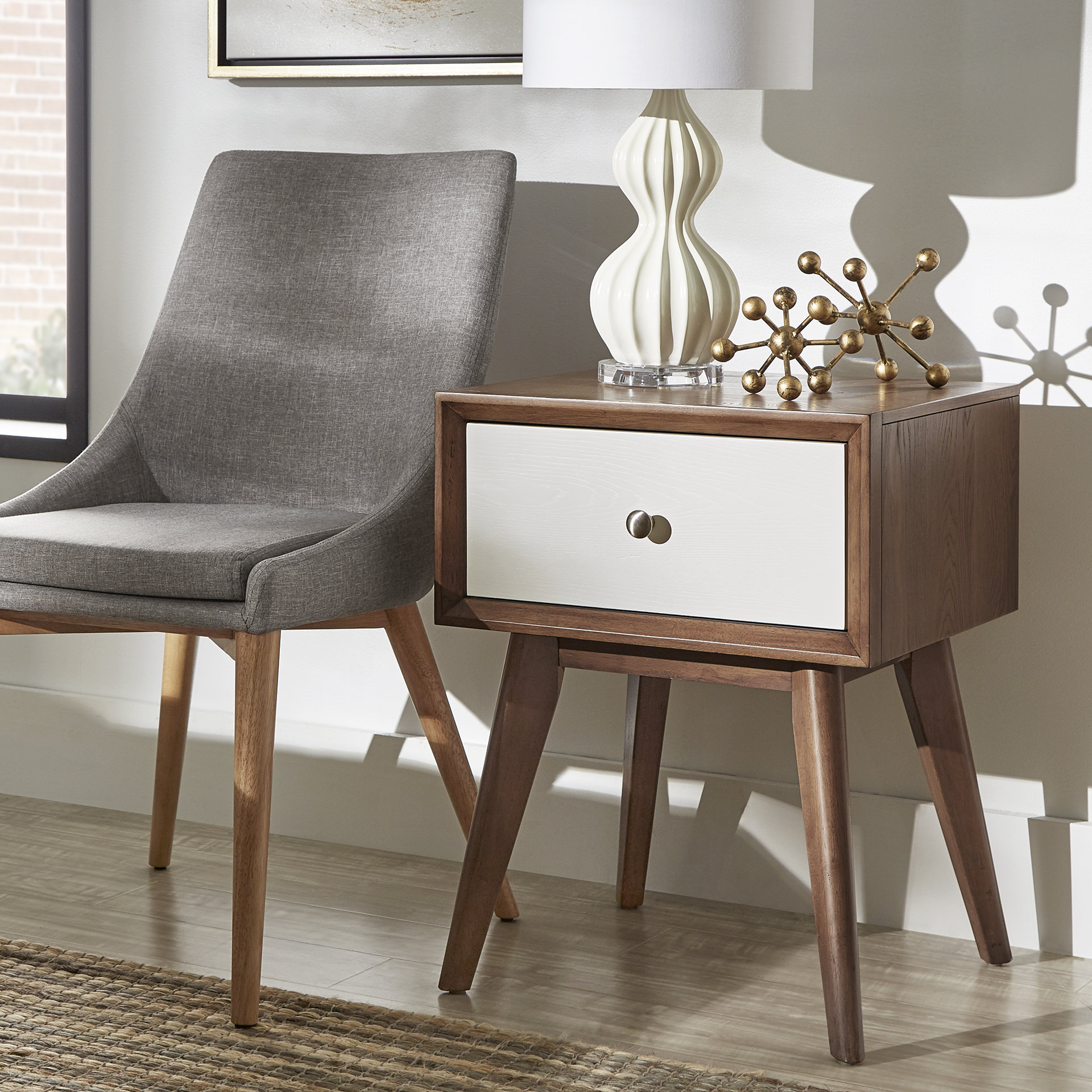 Oliver Dashurie Solid + Manufactured Wood Nightstand Wayfair