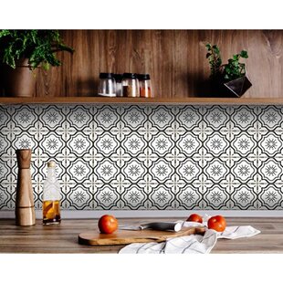Brick Tile Decals for Fireplace Grunge Gray Stone Backsplash Tile Floor Stickers,Kitchen and Bathroom Funlife