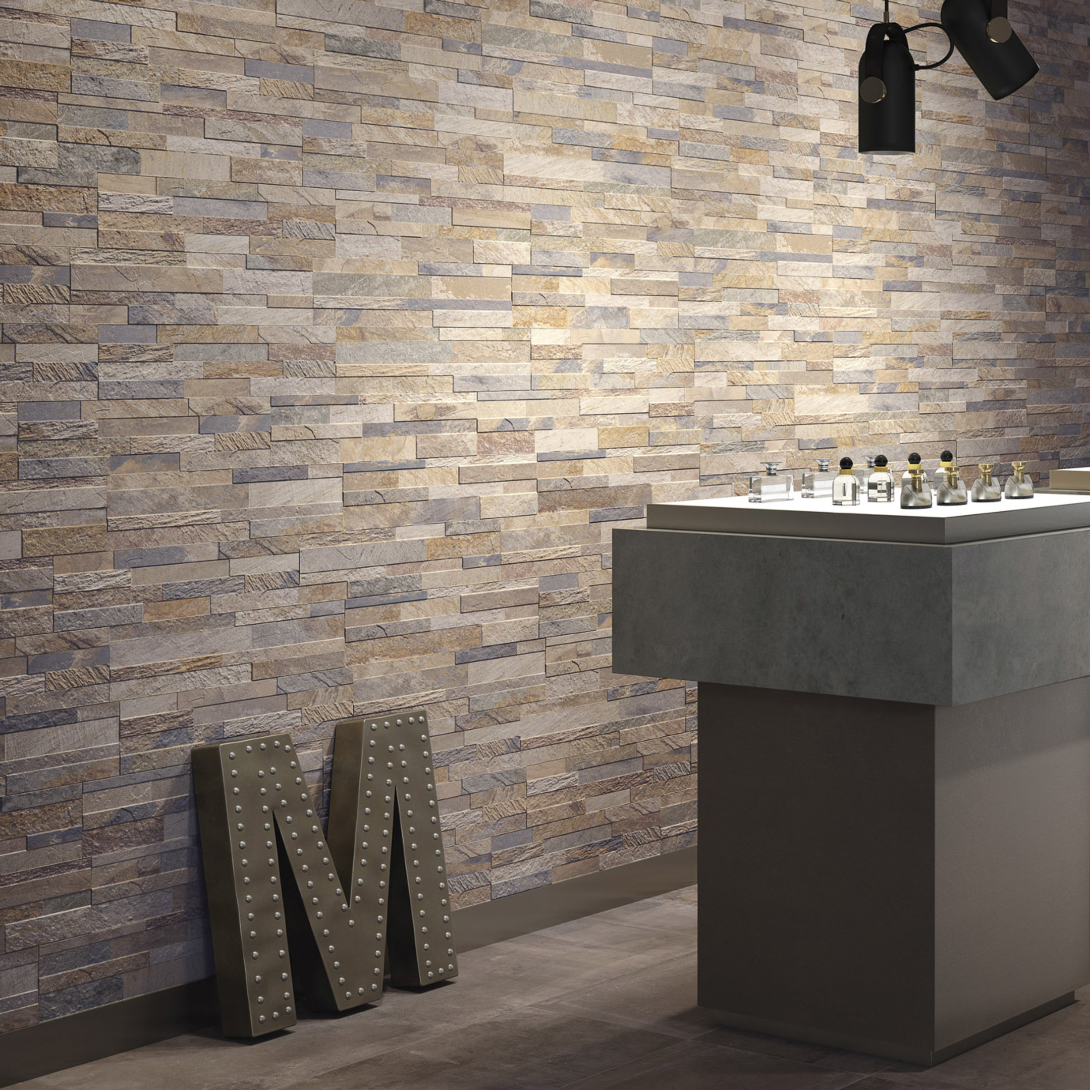 Encore Surfaces Cubics 6 X 24 Ledger Panel Porcelain Wall Tile encore-surfaces-cubics-6-x-24-ledger-panel-porcelain-wall-tile