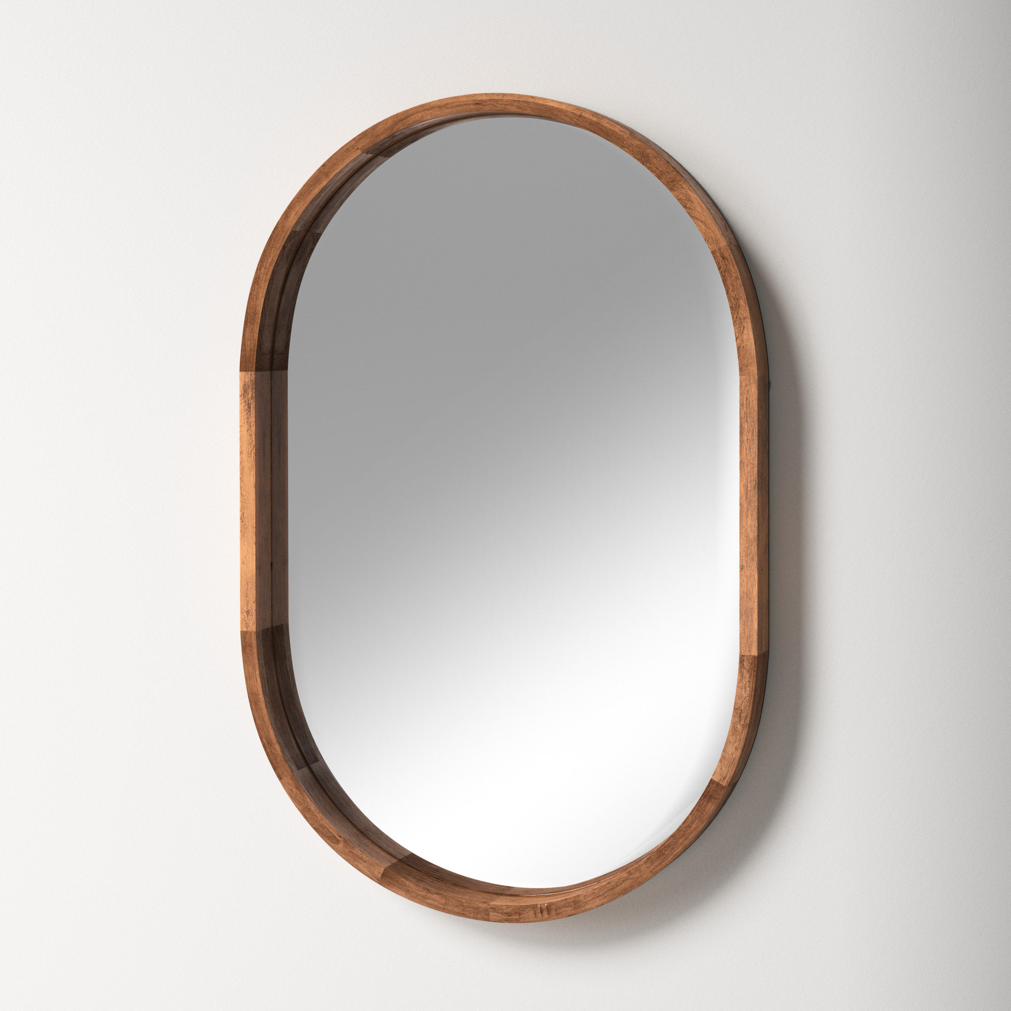 AllModern Roberts Oval Solid Wood Wall Mirror & Reviews Wayfair