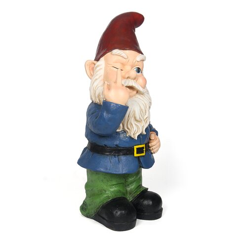 Hi-Line Gift Ltd. Winking Gnome Statue & Reviews | Wayfair