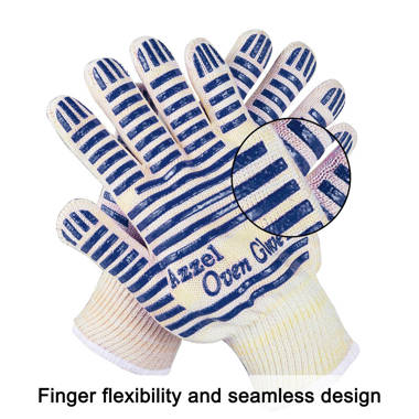 The Sports Vault Milwaukee Brewers BBQ glove Silicone Cotton Flame  Retardant Grill Gloves in the Work Gloves department at