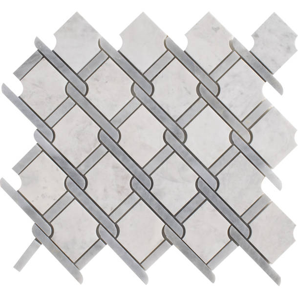 Marble Online 12" x 12" Marble Mosaic Sheet Subway Wall & Floor Tile ...