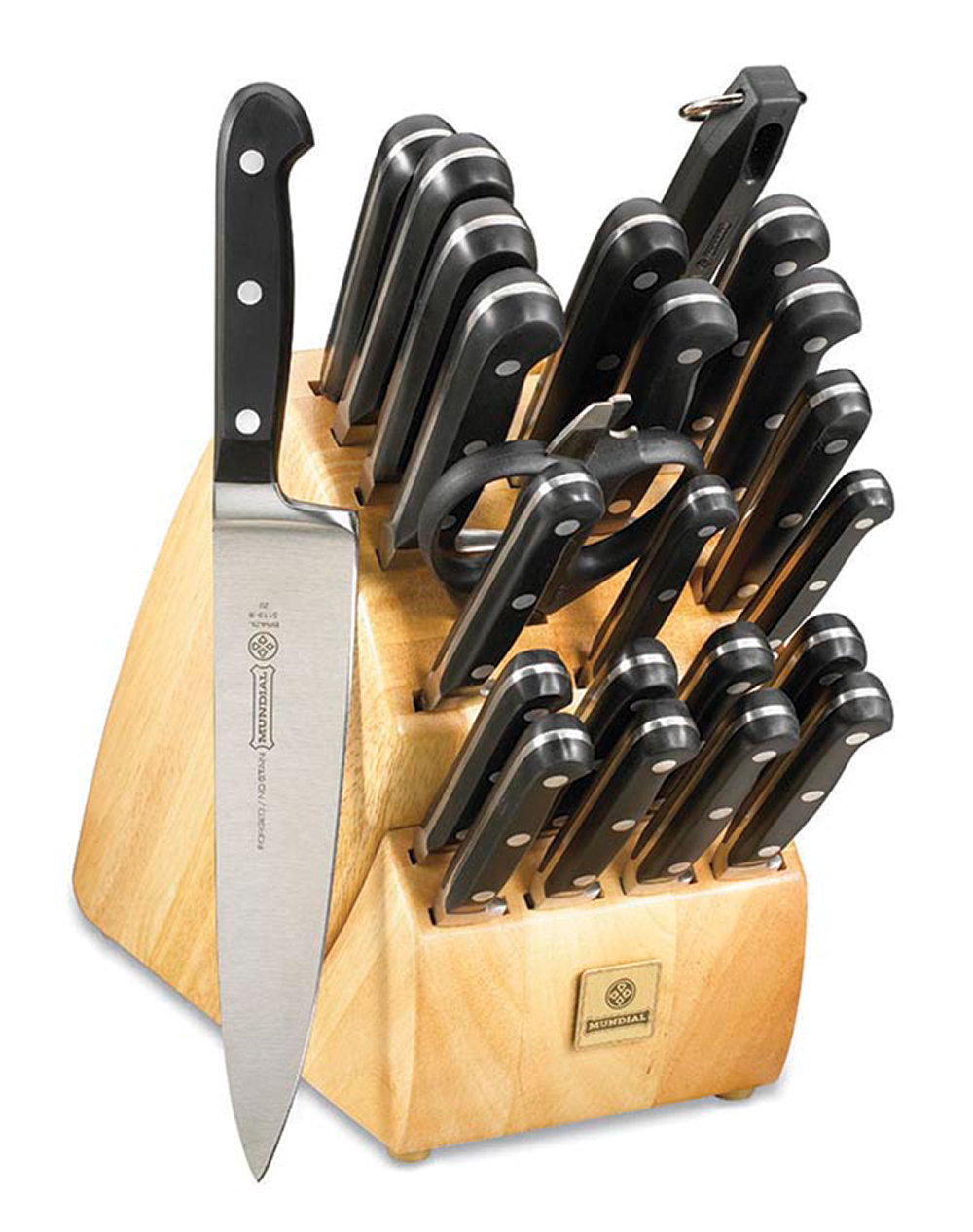 Mundial 5100 Series 24 Piece High Carbon Stainless Steel Knife Block