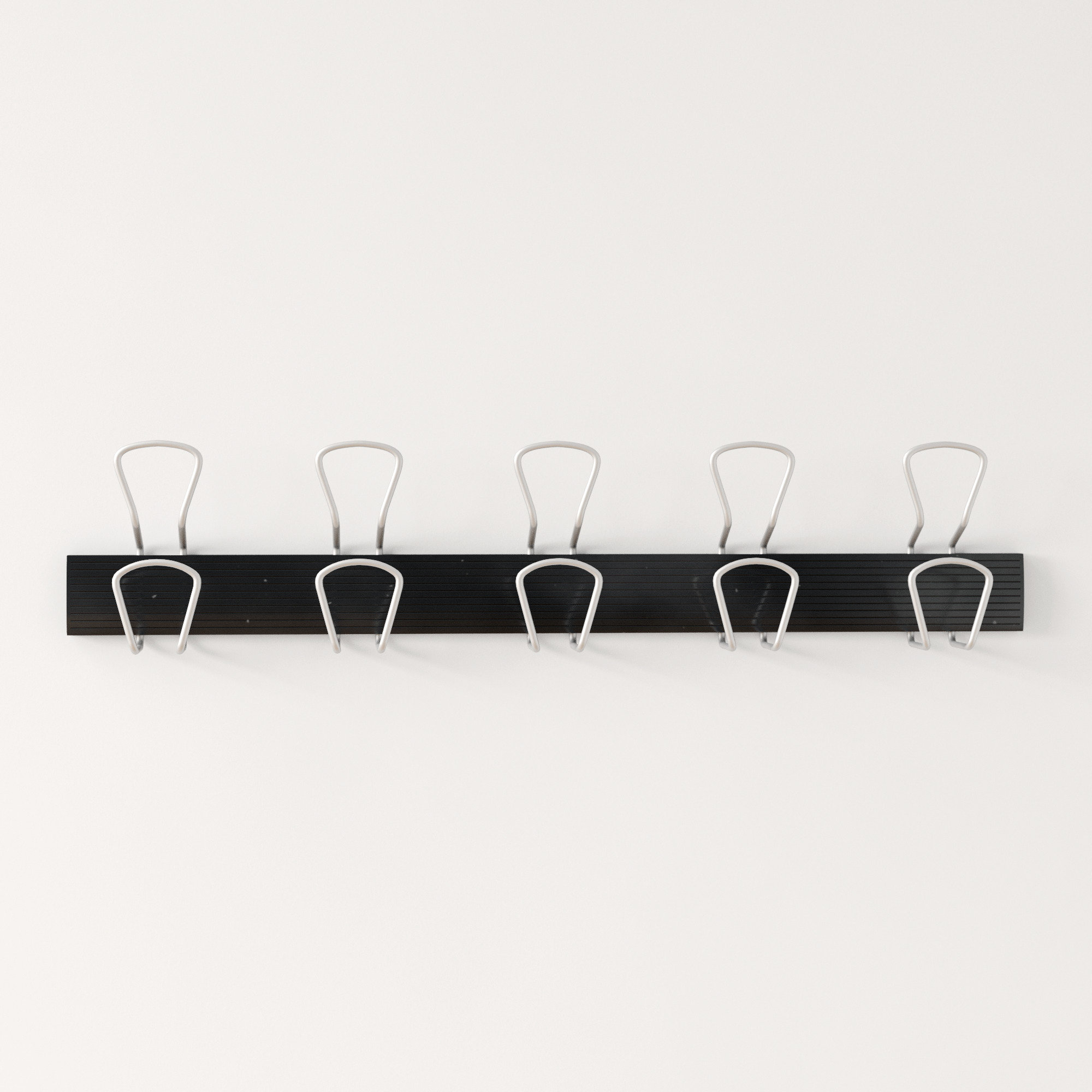 Red Barrel Studio® Cara 29.92'' Wide 10 - Hook Wall Mounted Coat Rack in  Black & Reviews | Wayfair