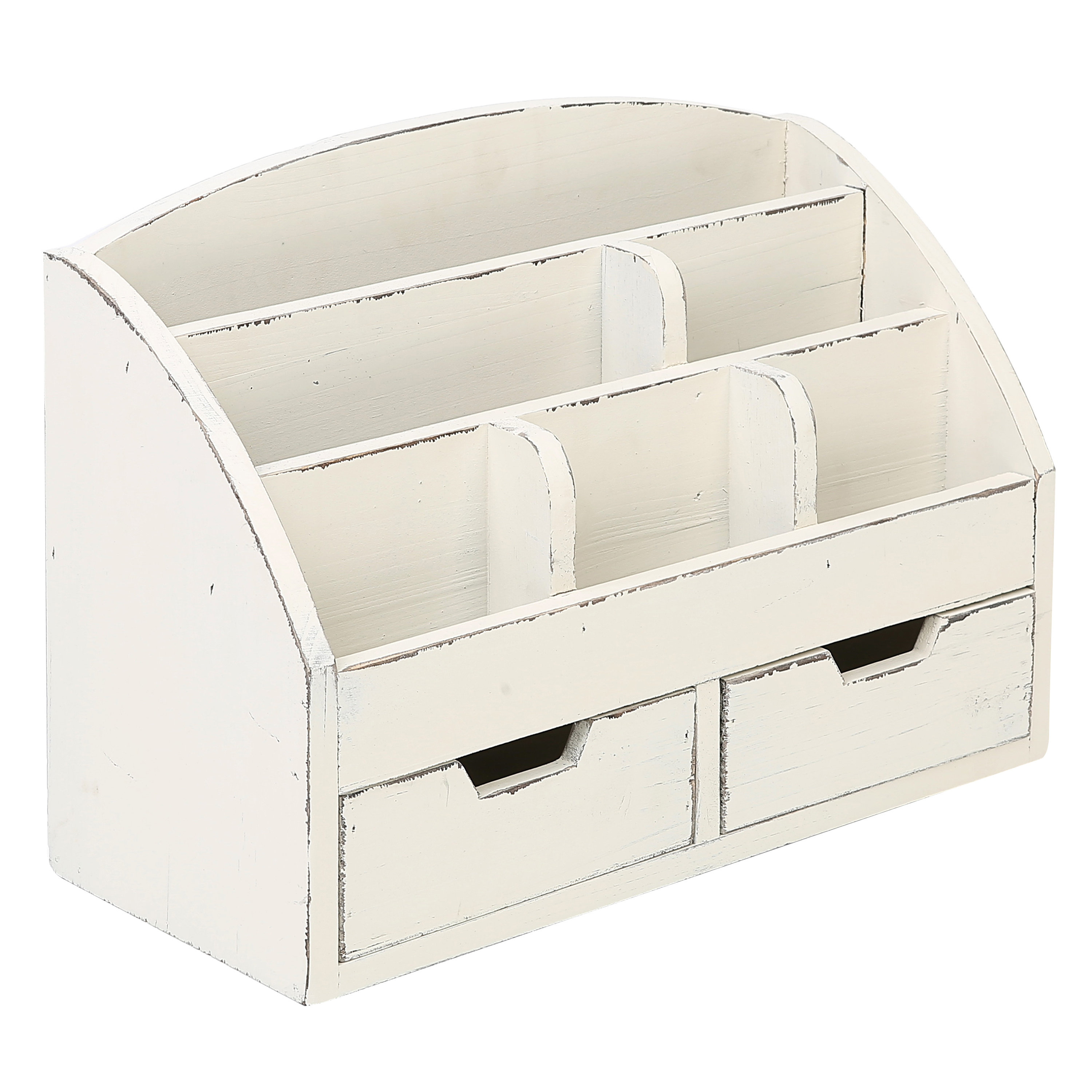 Rosalind Wheeler Krehbiel 6 Compartment Office Supplies Desk