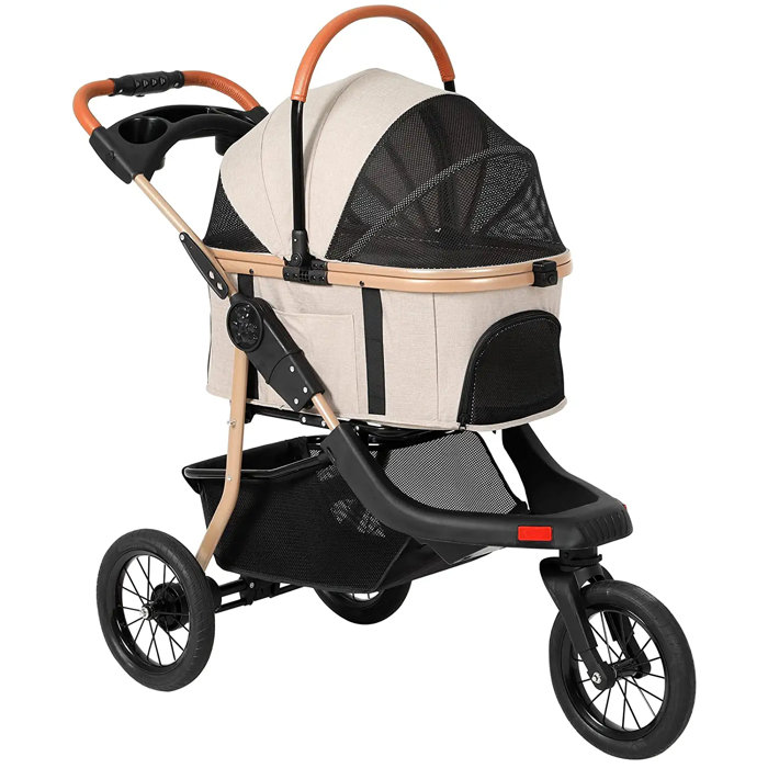 Pet Stroller For Jogging
 VIAGDO Pet Stroller Premium 3 in 1 Dog Stroller For Cats dogs