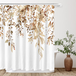 Brand New 12 round burgundy Gold finish shower curtain hooks creative bath 