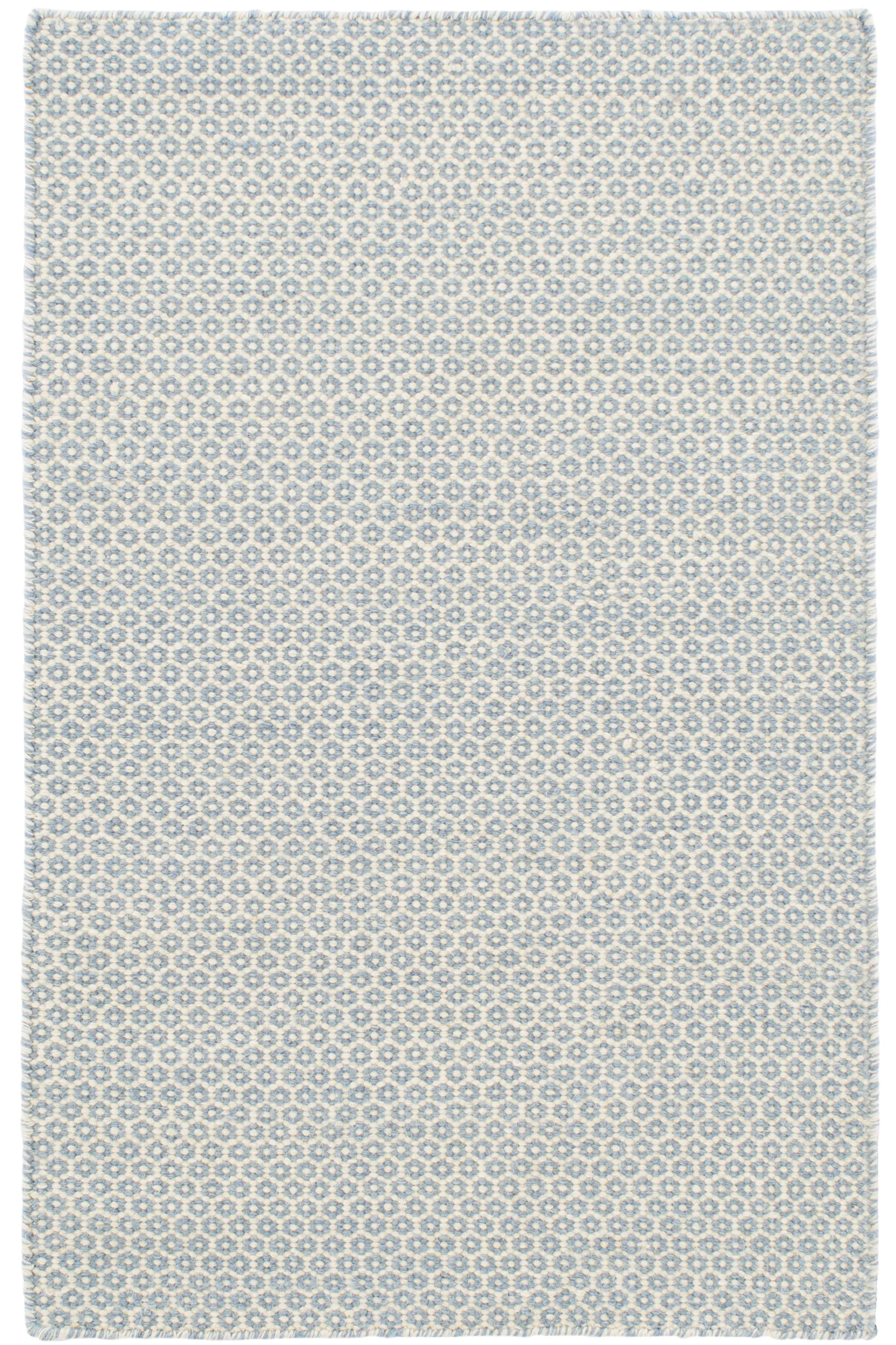 Dash and Albert Rugs Handwoven Flatweave French Blue/Ivory