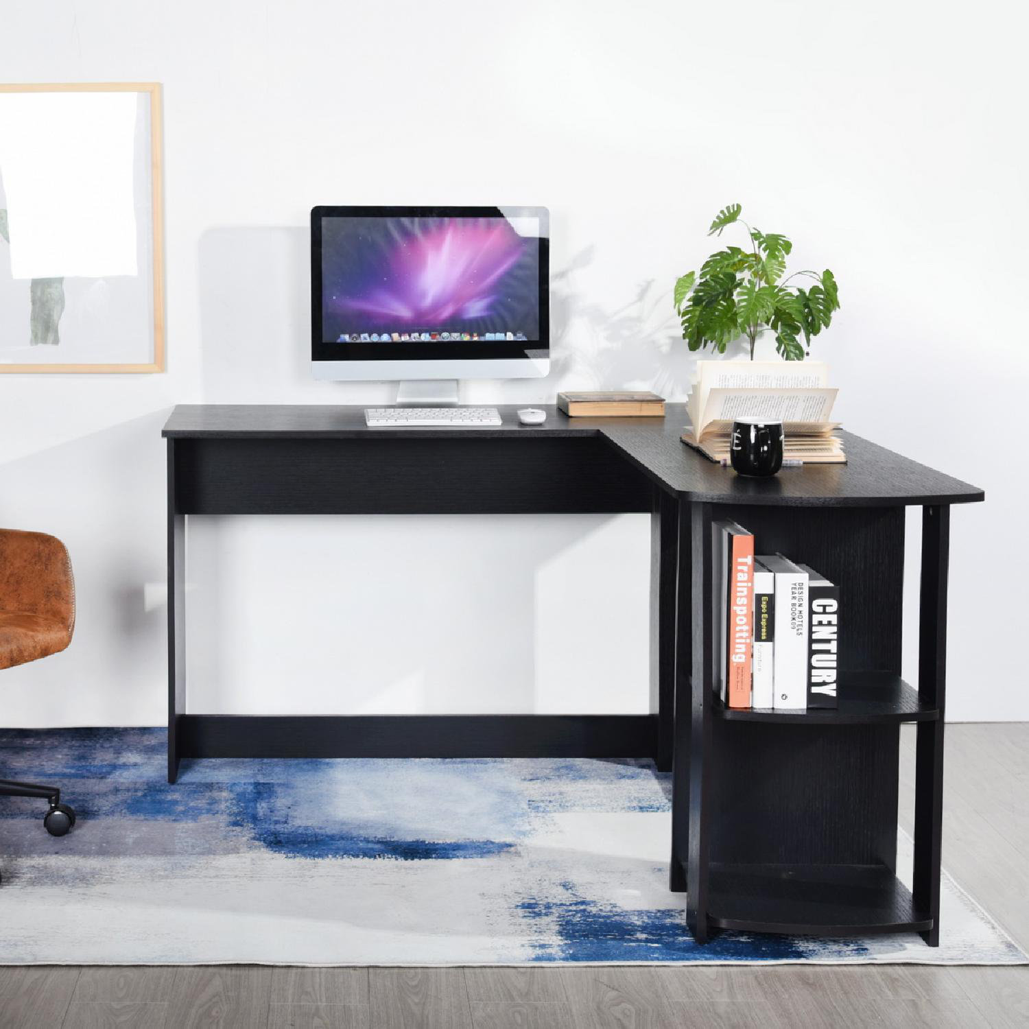 Latitude Run® LShaped Home Office Wood Corner Desk,Reversible LShape