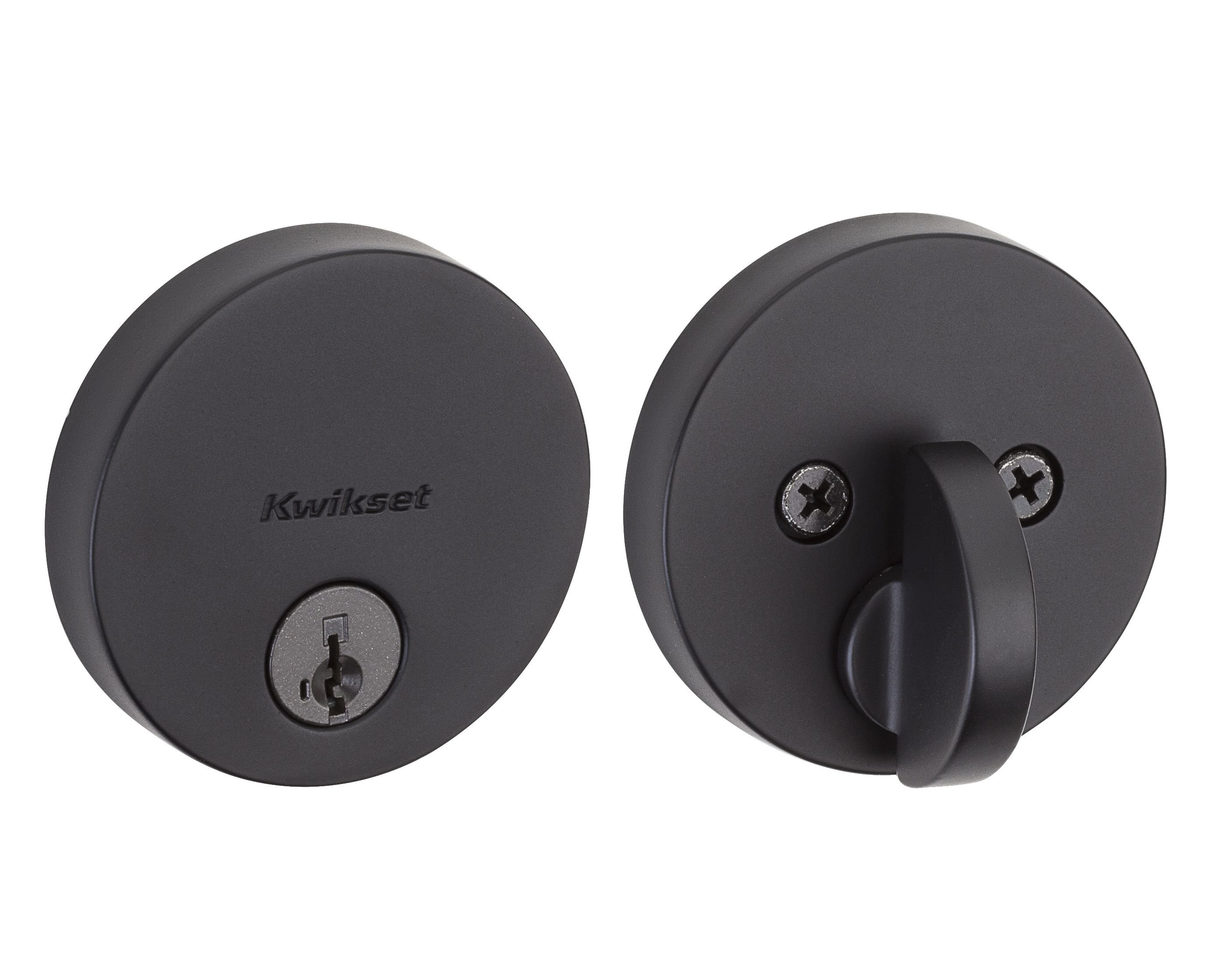 Kwikset Uptown Single Cylinder Deadbolt Round Rosette and Smartkey & Reviews Wayfair