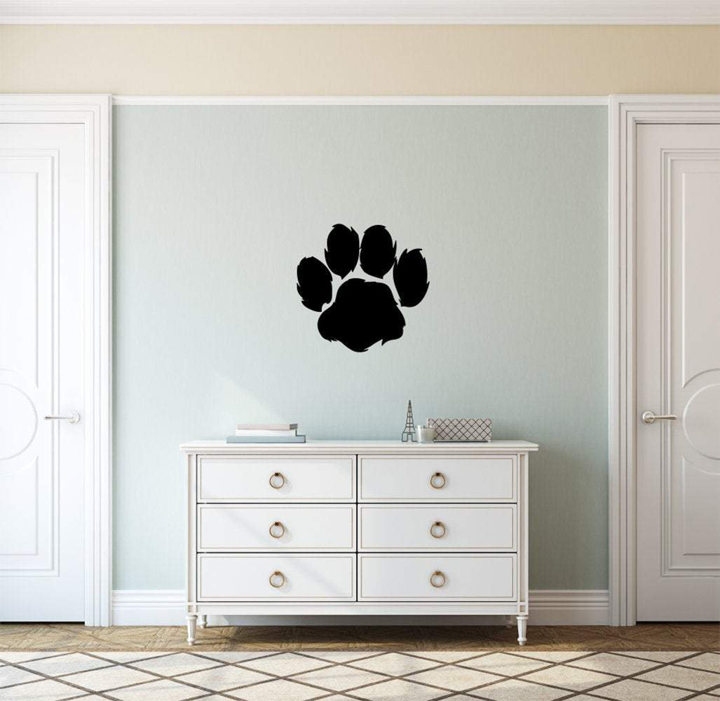 Trinx Dog Paw Print Wall Decal Wayfair