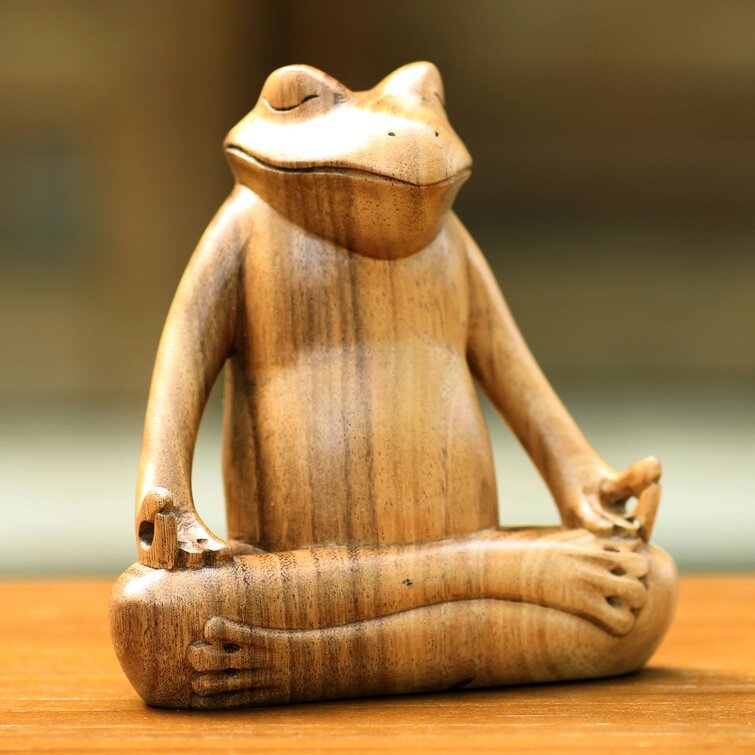Handmade Wooden Frog 
